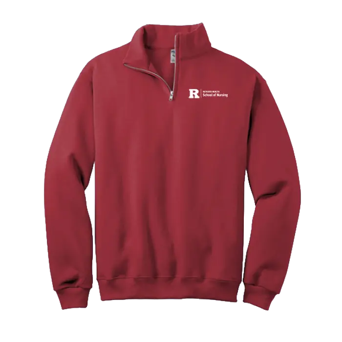 Jerzees 1/4-Zip Sweatshirt Rutgers School of Nursing