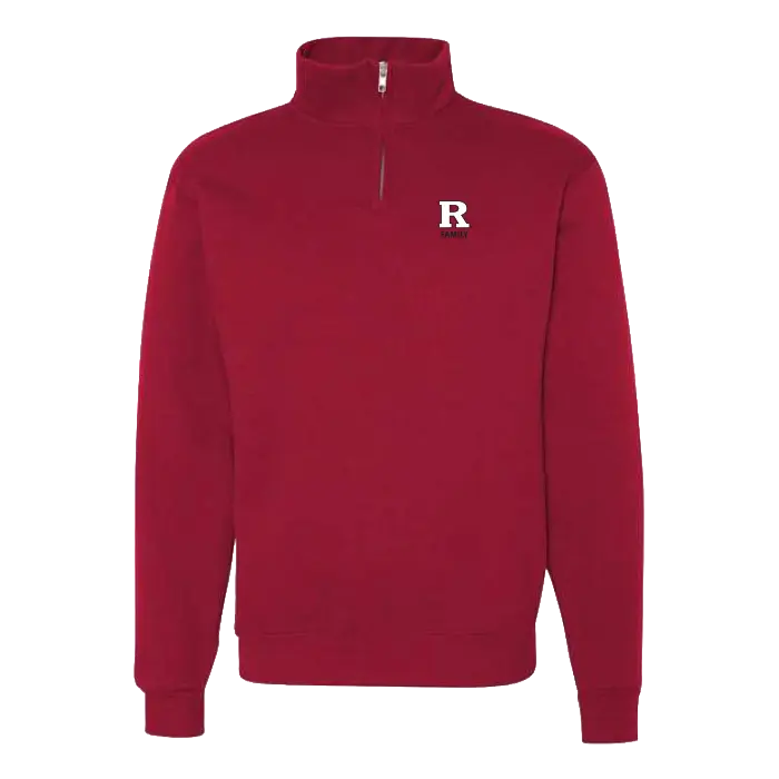 Rutgers Family Jerzees NuBlend 1/4-Zip Cadet Collar Sweatshirt Rutgers Family
