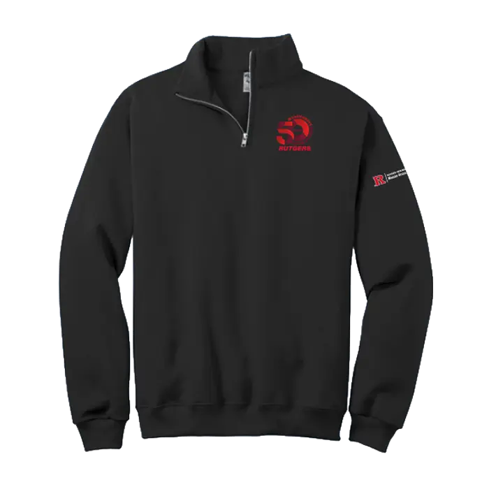 50th Anniversary Cadet Collar Quarter-Zip Sweatshirt Mason Gross School of Arts