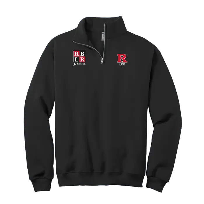 RBLR Jerzees NuBlend 1/4-Zip Cadet Collar Sweatshirt Rutgers RBLR