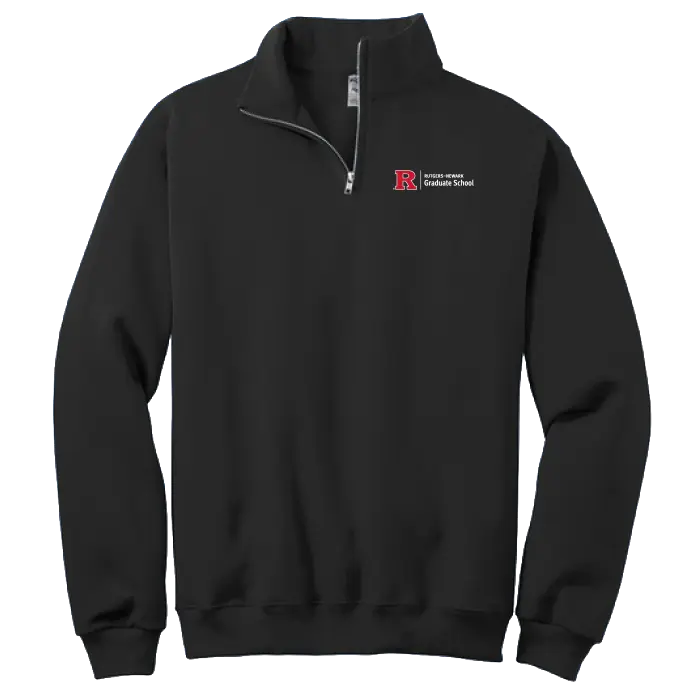 Newark Graduate School Jerzees NuBlend 1/4-Zip Cadet Collar Sweatshirt Rutgers Newark Graduate School