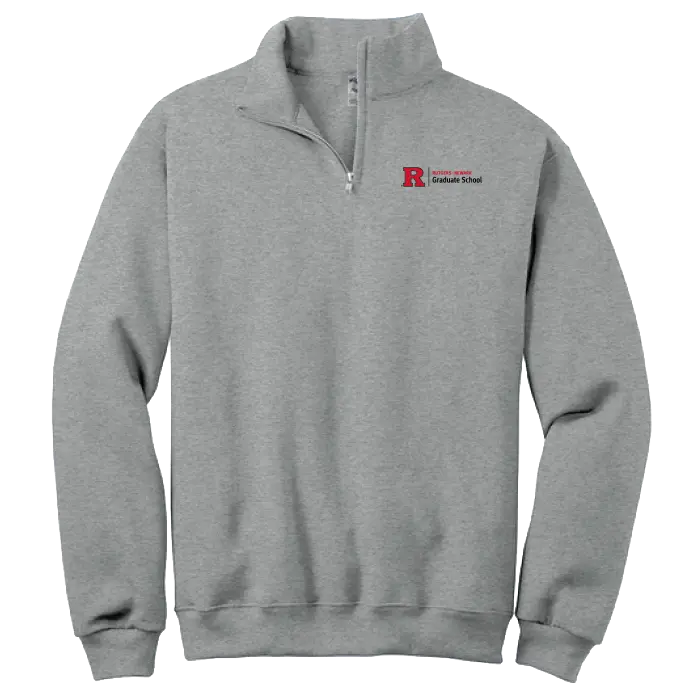 Newark Graduate School Jerzees NuBlend 1/4-Zip Cadet Collar Sweatshirt Rutgers Newark Graduate School