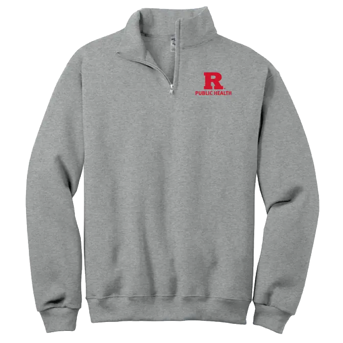 Public Health Jerzees NuBlend 1/4-Zip Cadet Collar Sweatshirt Rutgers Public Health
