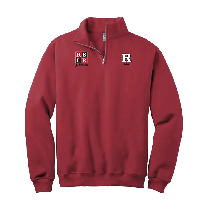 RBLR Jerzees NuBlend 1/4-Zip Cadet Collar Sweatshirt Rutgers RBLR