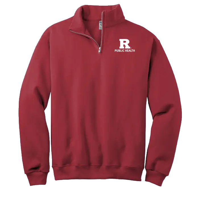 Public Health Jerzees NuBlend 1/4-Zip Cadet Collar Sweatshirt Rutgers Public Health
