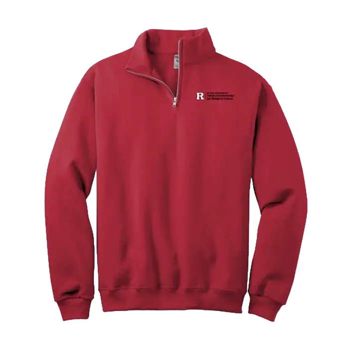 SEBS Nublend® Cadet Collar Quarter-Zip Sweatshirt Rutgers SEBS