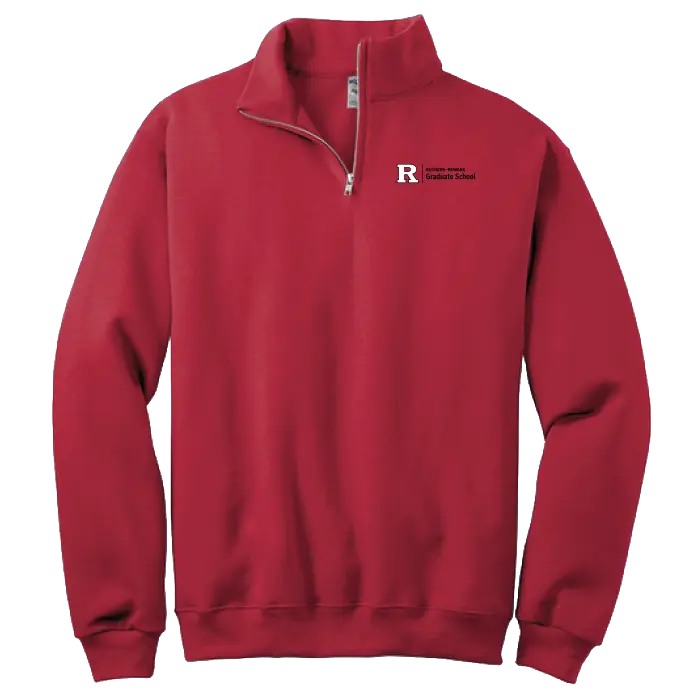 Newark Graduate School Jerzees NuBlend 1/4-Zip Cadet Collar Sweatshirt Rutgers Newark Graduate School