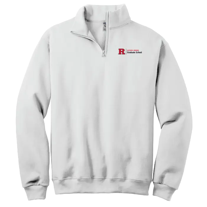 Newark Graduate School Jerzees NuBlend 1/4-Zip Cadet Collar Sweatshirt Rutgers Newark Graduate School