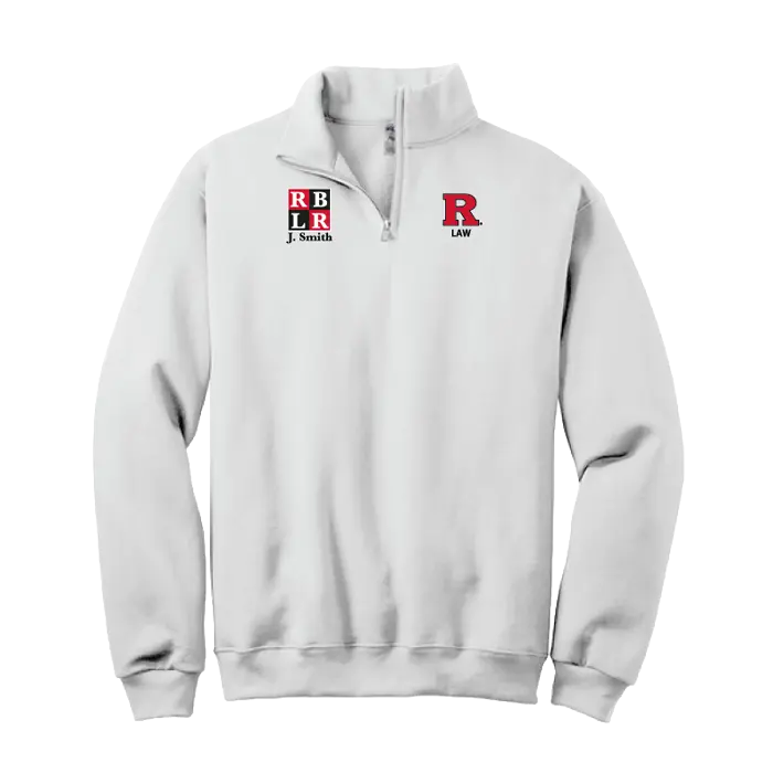 RBLR Jerzees NuBlend 1/4-Zip Cadet Collar Sweatshirt Rutgers RBLR