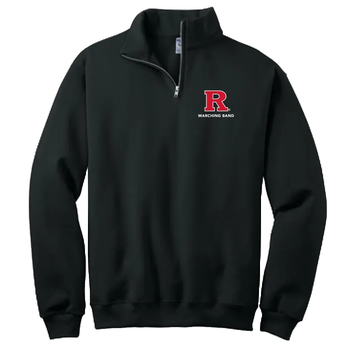 Marching Band Jerzees NuBlend 1/4-Zip Cadet Collar Sweatshirt Rutgers Marching Band