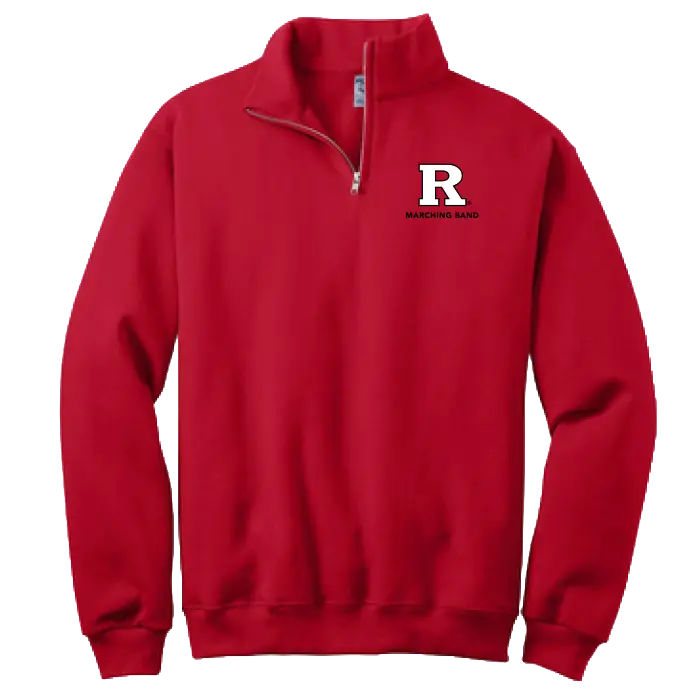 Marching Band Jerzees NuBlend 1/4-Zip Cadet Collar Sweatshirt Rutgers Marching Band
