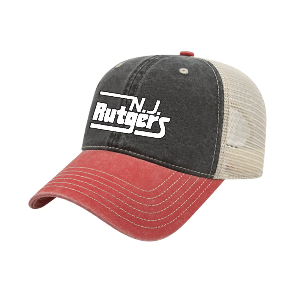 Vintage NJ Rutgers Trucker Hat Knight & Day Apparel