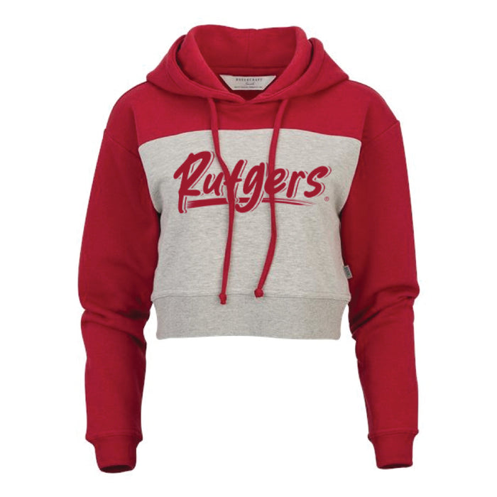 Rutgers Cropped Fleece Hoody