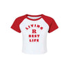 Women's Living R Best Life Crop Top Knight & Day Apparel