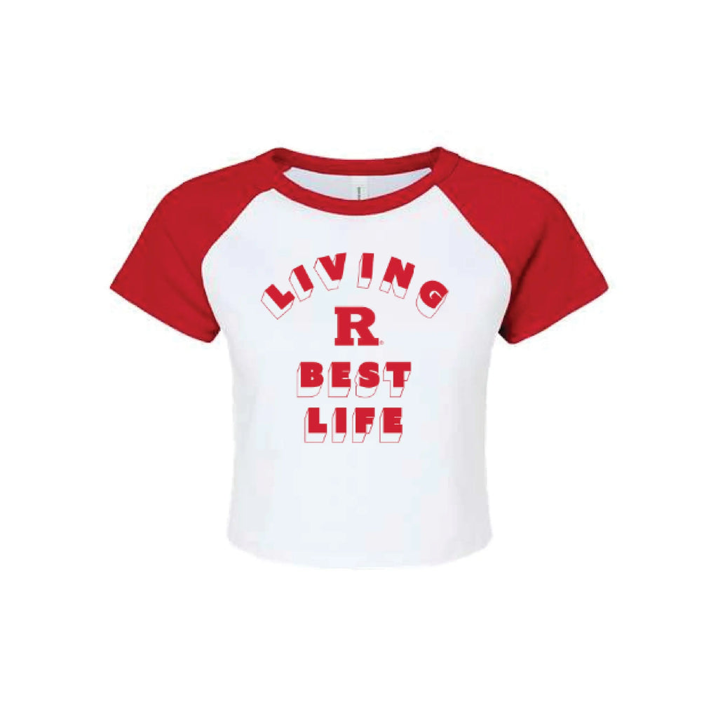 Women's Living R Best Life Crop Top Knight & Day Apparel