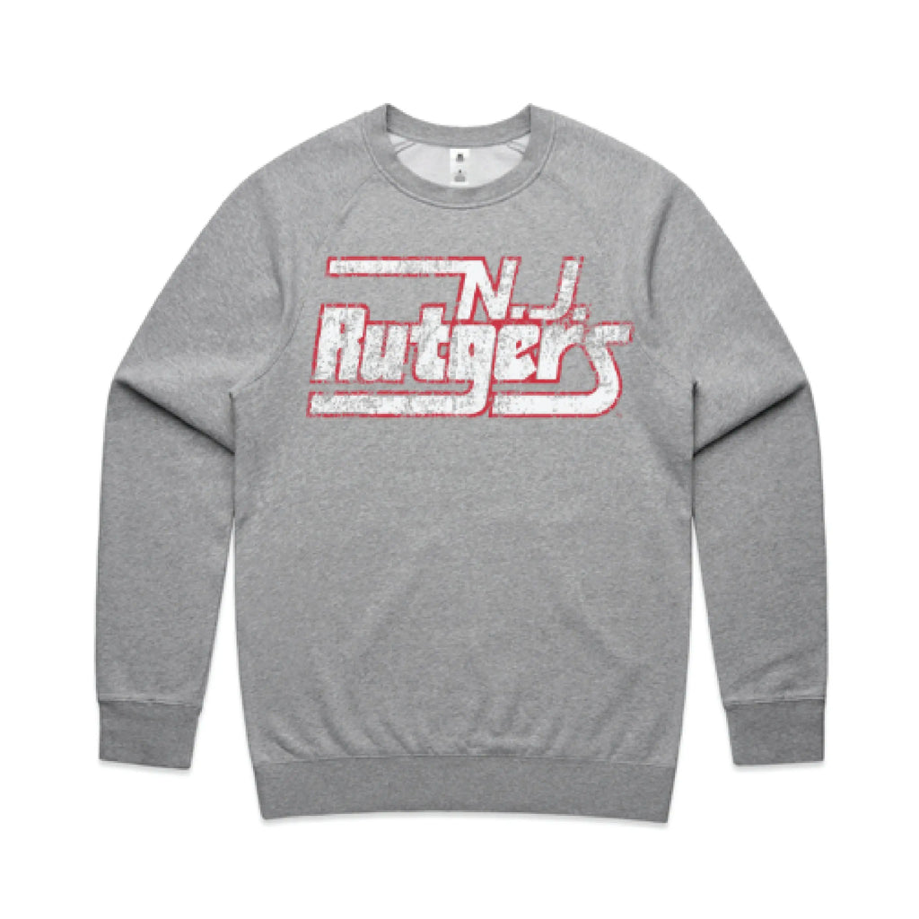 NJ Rutgers Vintage Crewneck Fleece Knight & Day Apparel