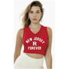 Women's NJ Forever V-Neck Crop Tank Knight & Day Apparel