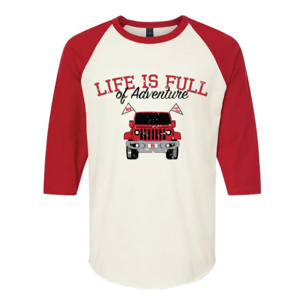 Life is Full of Adventure Raglan T-Shirt Knight & Day Apparel