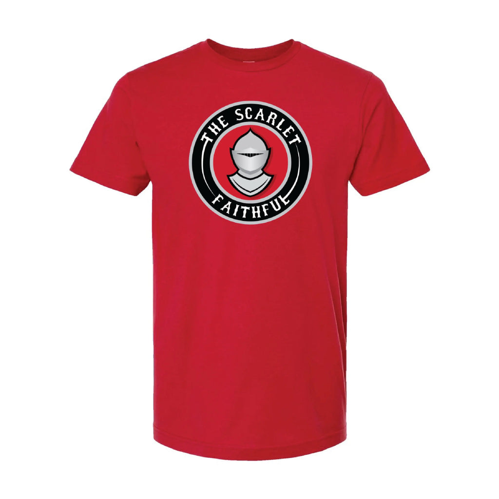 Scarlet Faithful Logo T-Shirt Knight & Day Apparel