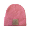 Cuffed Beanie with Leather Patch Knight & Day Apparel