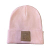 Cuffed Beanie with Leather Patch Knight & Day Apparel
