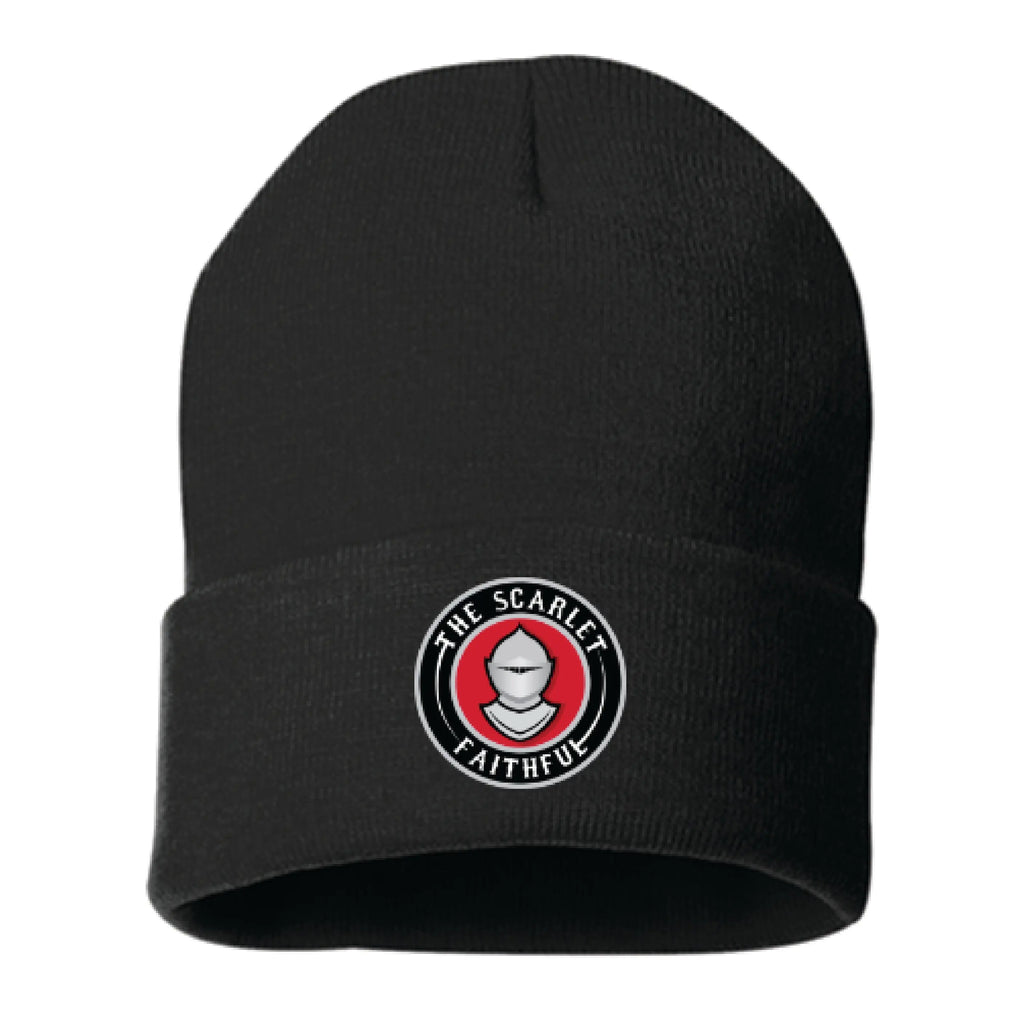 Scarlet Faithful Logo Beanie Knight & Day Apparel