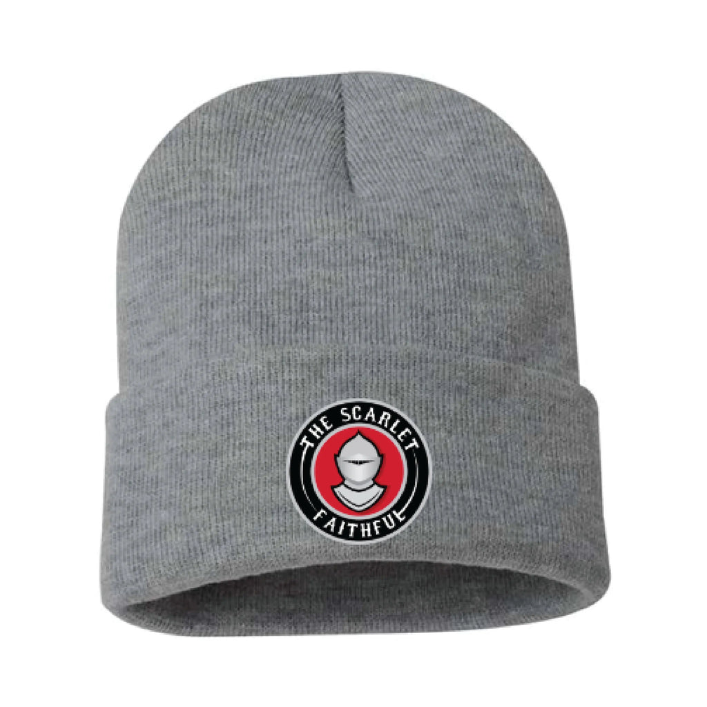 Scarlet Faithful Logo Beanie Knight & Day Apparel