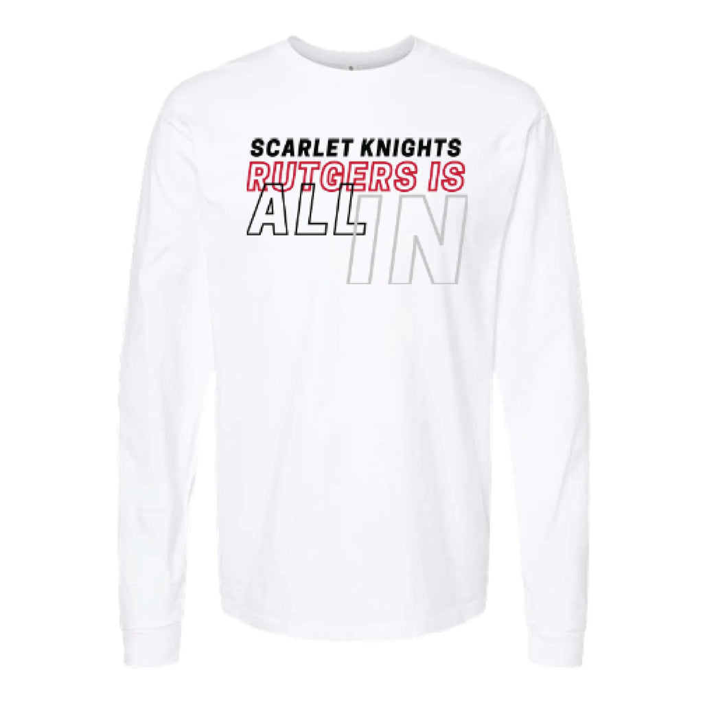 Rutgers Is All In Long Sleeve Knight & Day Apparel
