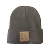 Cuffed Beanie with Leather Patch Knight & Day Apparel