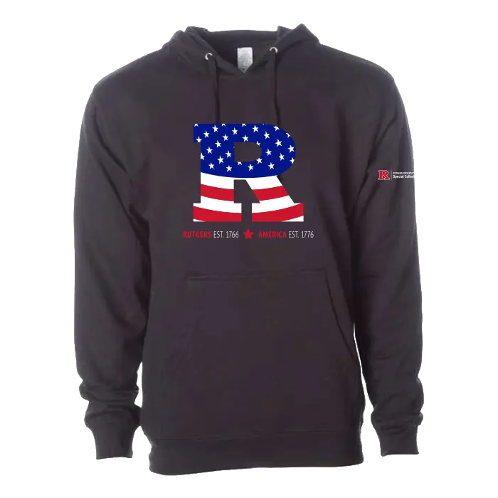 Rutgers R USA 250 Unisex Midweight Hooded Sweatshirt USA 250 Collection