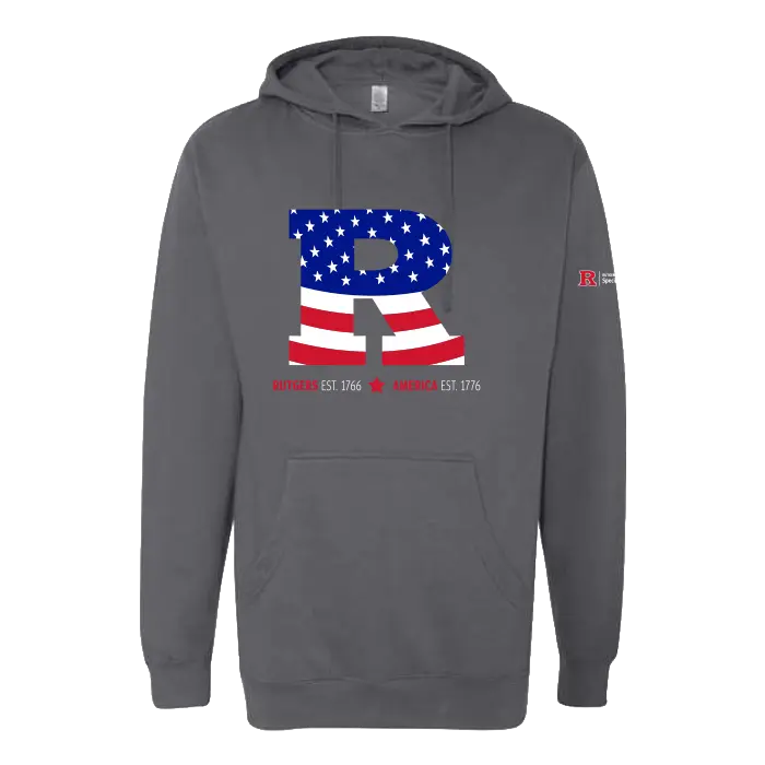 Rutgers R USA 250 Unisex Midweight Hooded Sweatshirt USA 250 Collection