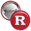Rutgers Scarlet Knights Button Pin Officially Licensed - 3 Size Options R & R INC.