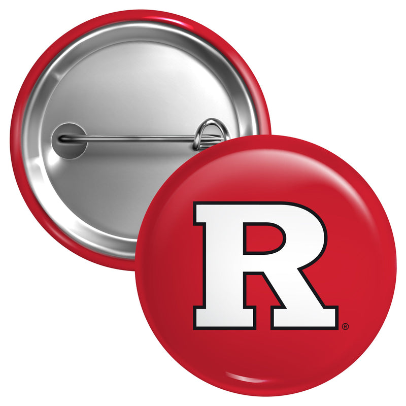 Rutgers Scarlet Knights Button Pin Officially Licensed - 3 Size Options