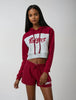 Rutgers Cropped Fleece Hoody Knight & Day Apparel
