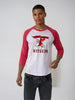 Vintage 3/4 Sleeve Raglan T-Shirt Knight & Day Apparel