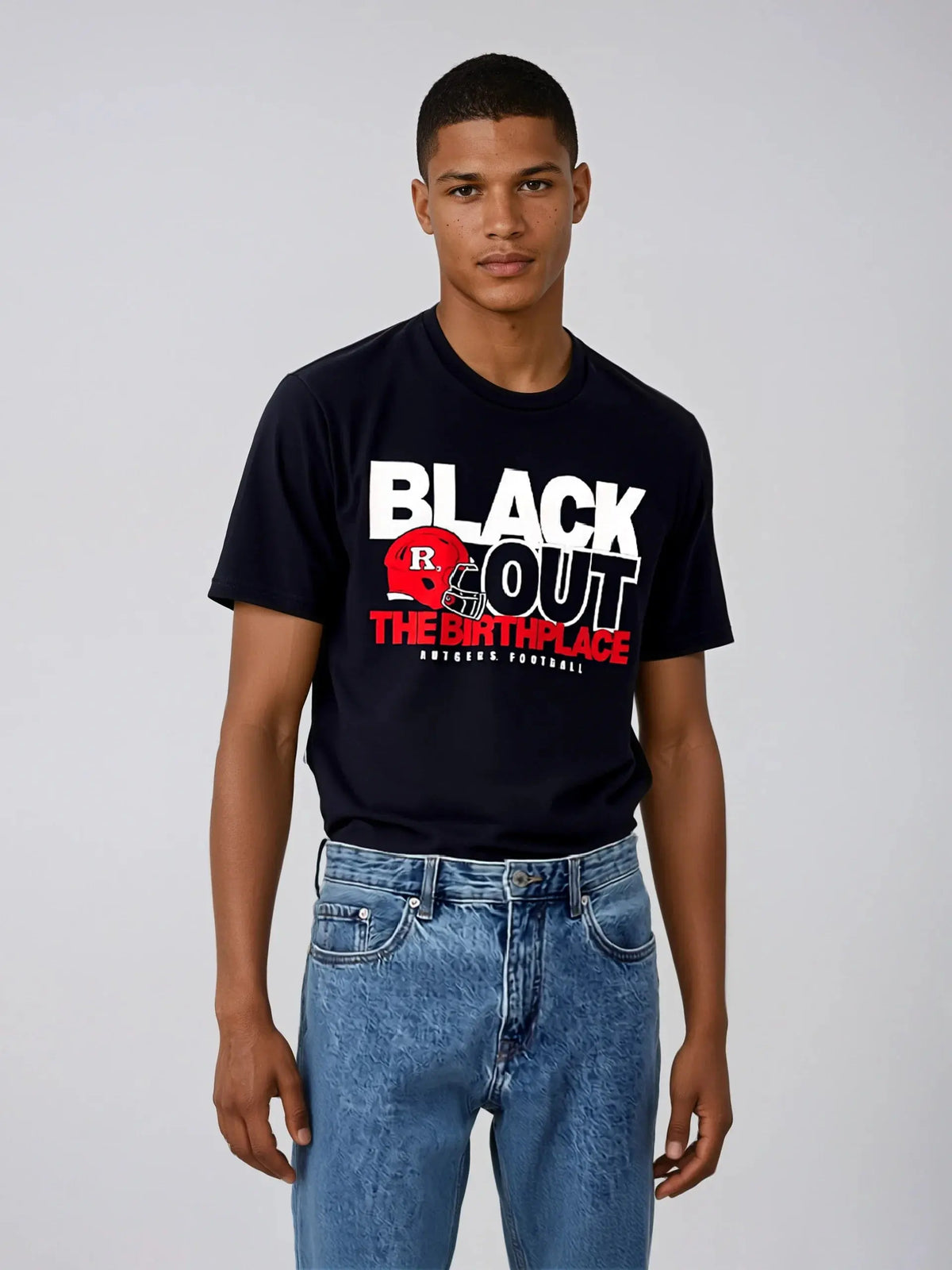 The Unofficial, Official Rutgers Football Blackout T-Shirt Knight & Day Apparel