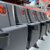 SuiteMax 3.5 VIP Seats with Rutgers Scarlet Knights Red R Logo Zipchair