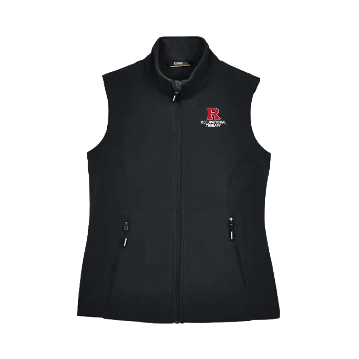 OTD Women's Cruise Two-Layer Fleece Bonded Soft Shell Vest Rutgers OTD