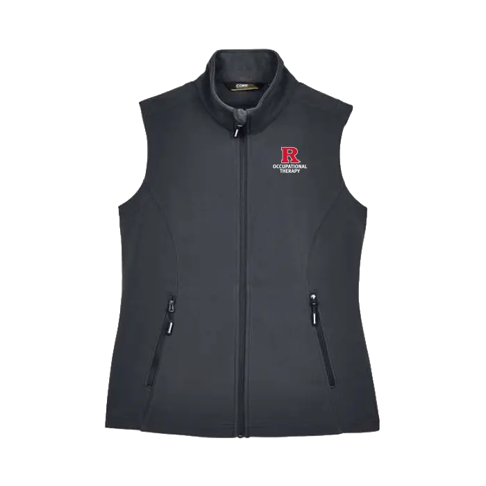 OTD Women's Cruise Two-Layer Fleece Bonded Soft Shell Vest Rutgers OTD