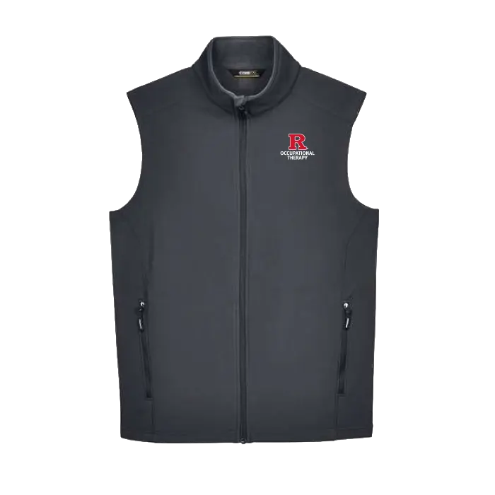 OTD Men's Cruise Two-Layer Fleece Bonded Soft Shell Vest Rutgers OTD