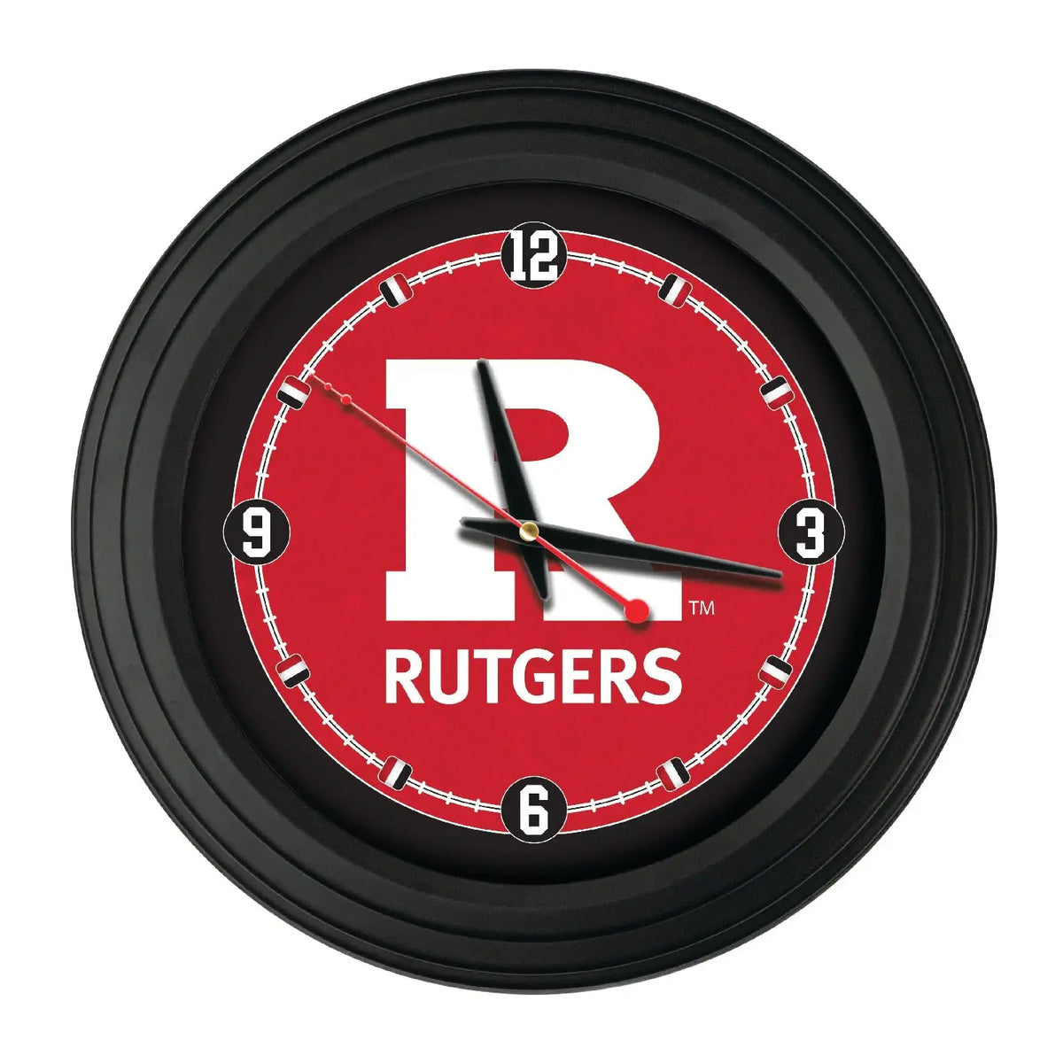 Rutgers 15" Traditional Wall Clock Holland Game Room