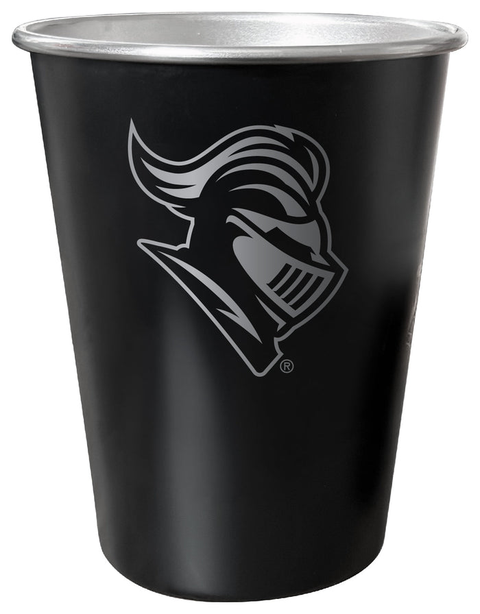 Rutgers Scarlet Knights 8 oz Engraved Tin Cup Black Matte Coating Officially Licensed