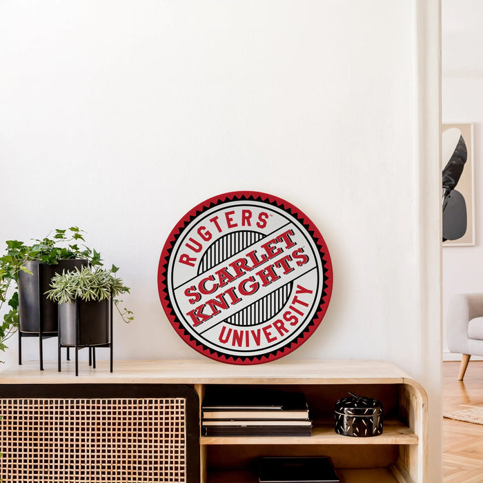 Bottle Cap Mascot Rutgers State University Circle Kendrick Home