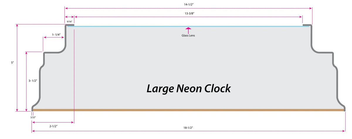 19" Rutgers Scarlet Knights Neon Clock Holland Game Room