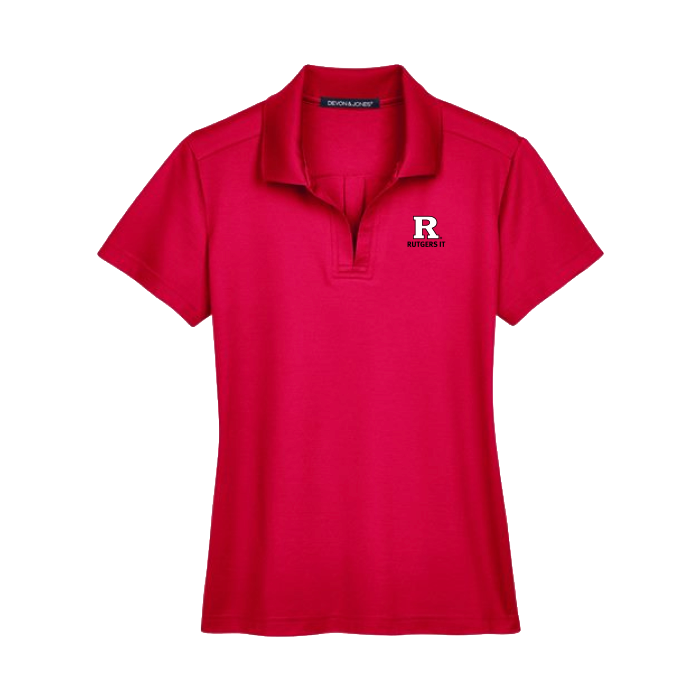 Rutgers IT Women's CrownLux Performance Plaited Polo