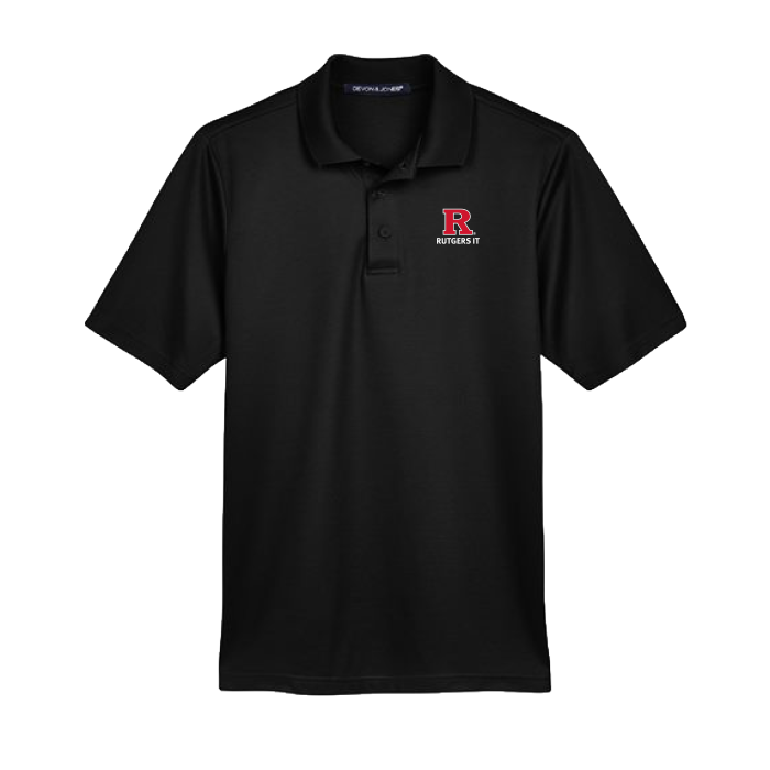 Rutgers IT Men's CrownLux Performance Plaited Polo