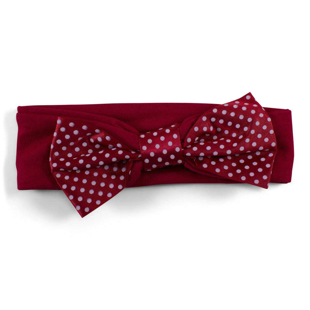 Rutgers Girl's Pin Dot Headband Two Feet Ahead