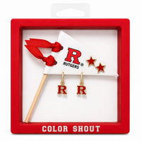 Rutgers Logo Huggie Earrings & Stud Set  Earrings