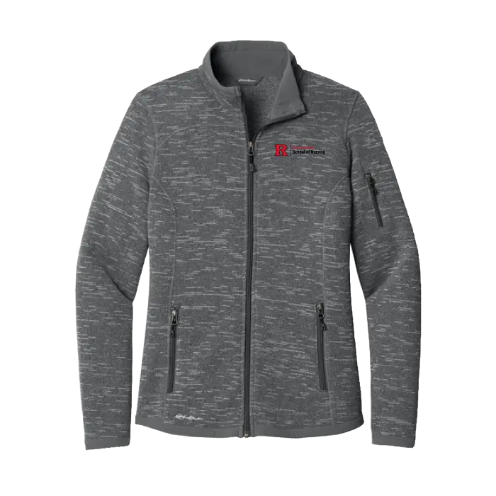 Nursing Eddie Bauer Women's Sweater Fleece Full-Zip Rutgers School of Nursing