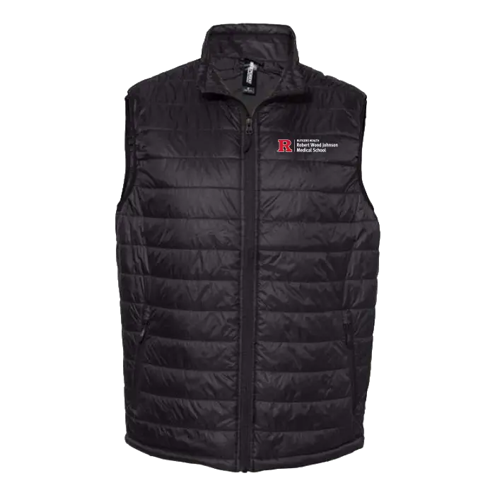 RWJMS Men's Puffer Vest Robert Wood Johnson Medical School